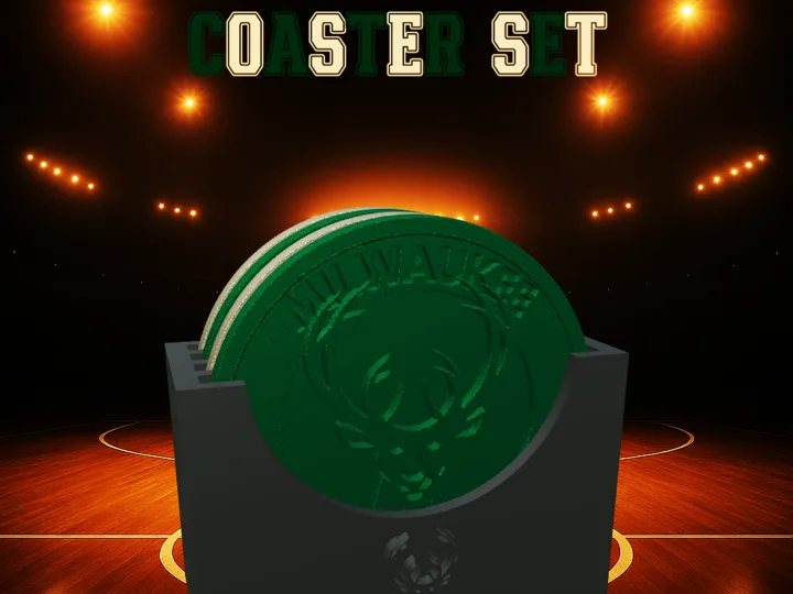 Milwaukee Bucks Coaster Set (NBA)