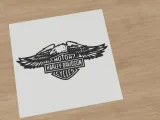 Harley-Davidson winged eagle shield emblem-0