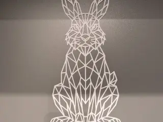 Geometric Easter Bunny "Grumpy Edition" 🐰😠 – LowPoly Decor