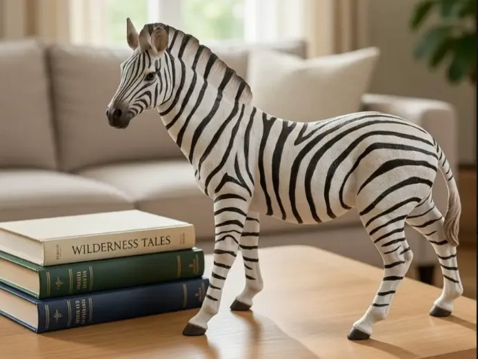 Arquivo STL de Zebra para Impressão 3D – Estátua Realista de Zebra em STL