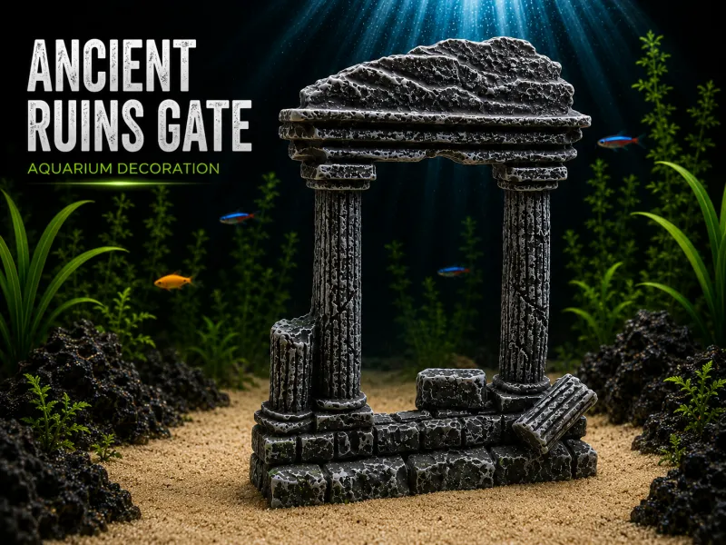 Ruines de temple antique Décoration pour aquarium