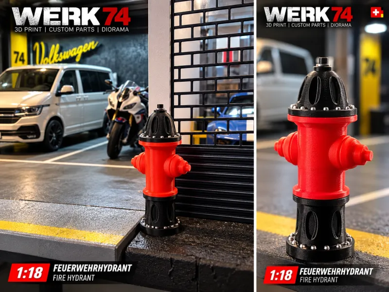 1:18 Feuerwehrhydrant | Fire Hydrant – WERK74