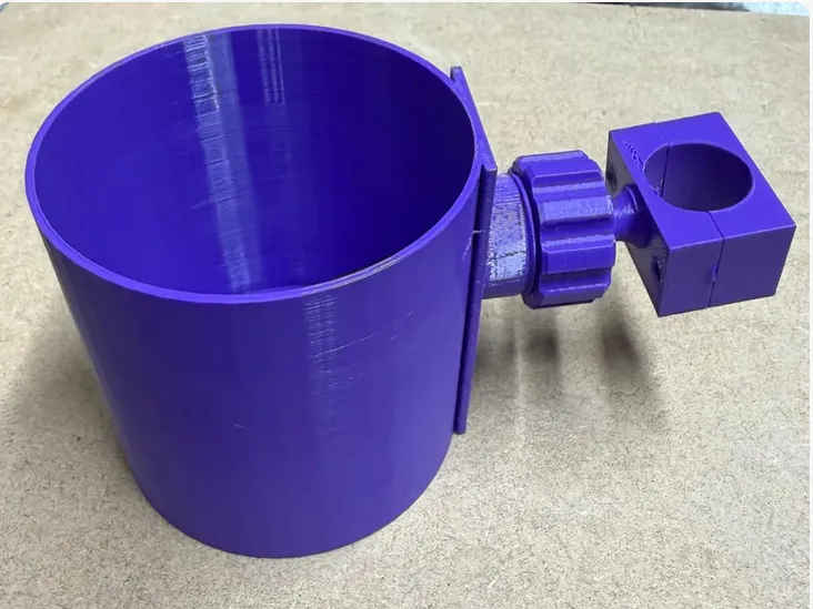 20mm Pole Clamp Cup Holder (Ball Joint Mount)