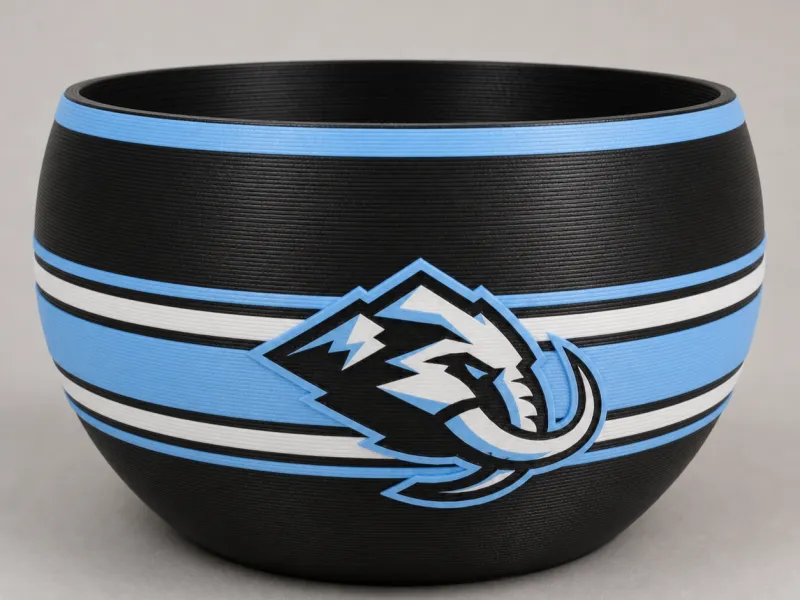 Utah Mammoth - Tigela de Lanches para Dia de Jogo de Hóquei
