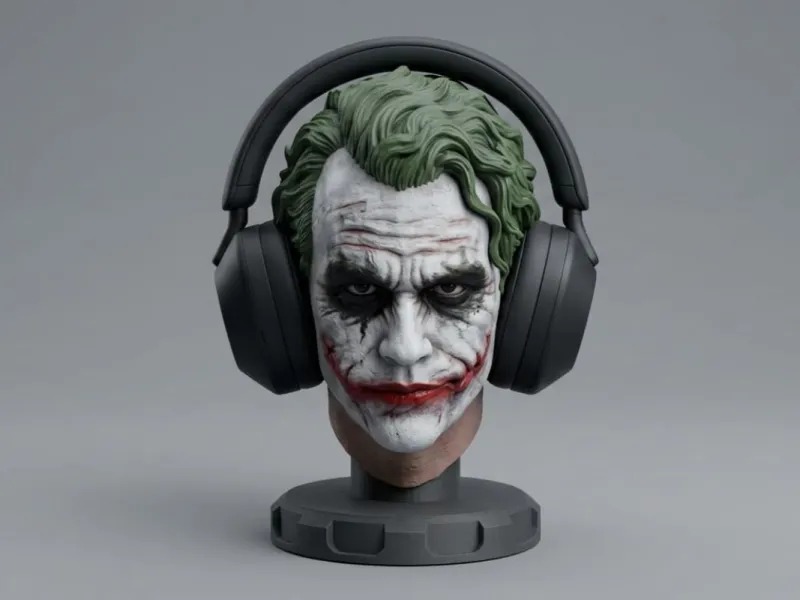 Joker Bust en Hoofdtelefoonstandaard