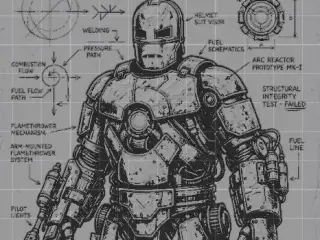HueForge Iron Man Tecnic/engineering concept