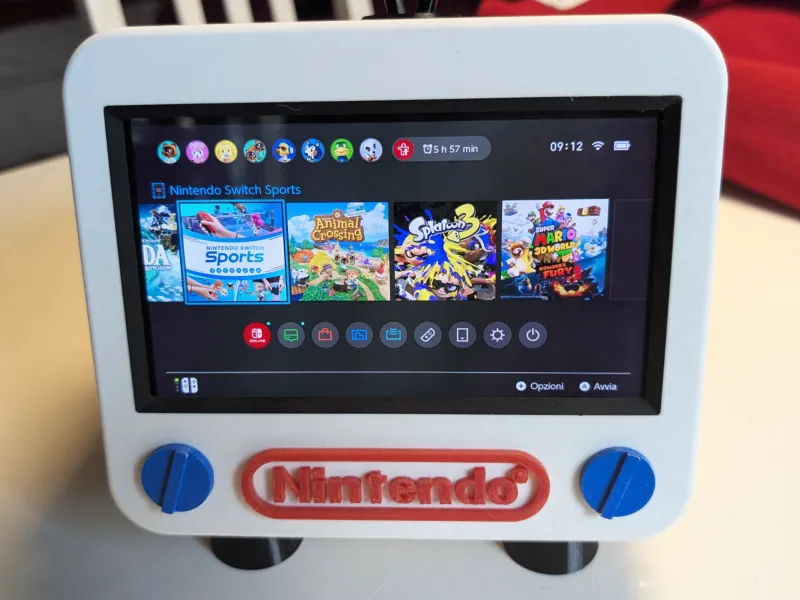 复古电视支架 / 任天堂Switch OLED底座外壳