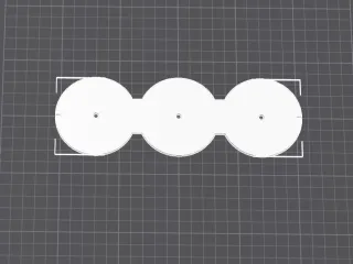 Triple socket template 68mm