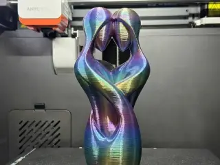 Two Souls, One Thought - Abstract Couple Sculpture
