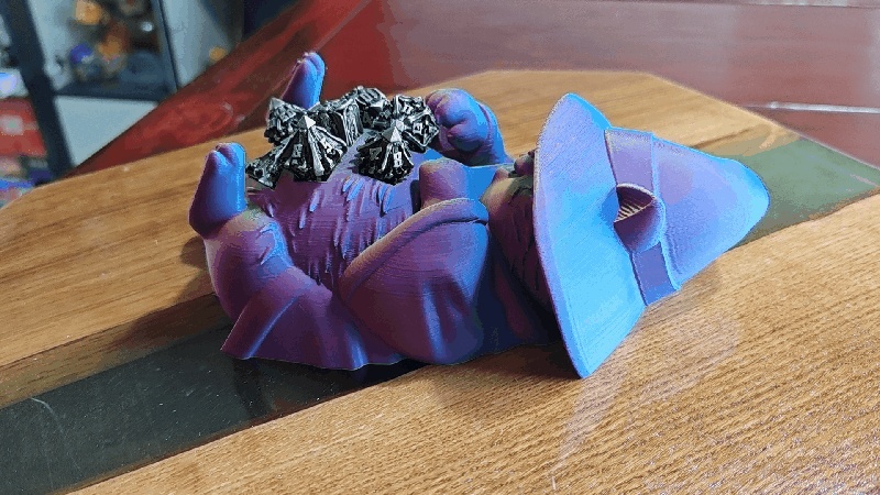 Cat Wizard Dice Holder