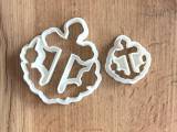 Easter Cross Cookie Cutter, Cross and Flowers, Flowers, Cross-0