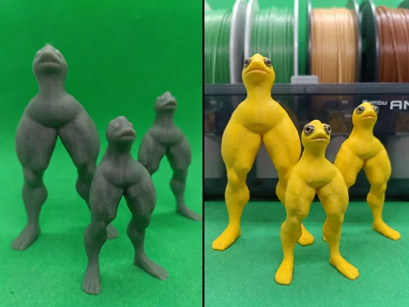 Ultimate Leg Day Duck Trio Funny Meme Figurine Set Supportle