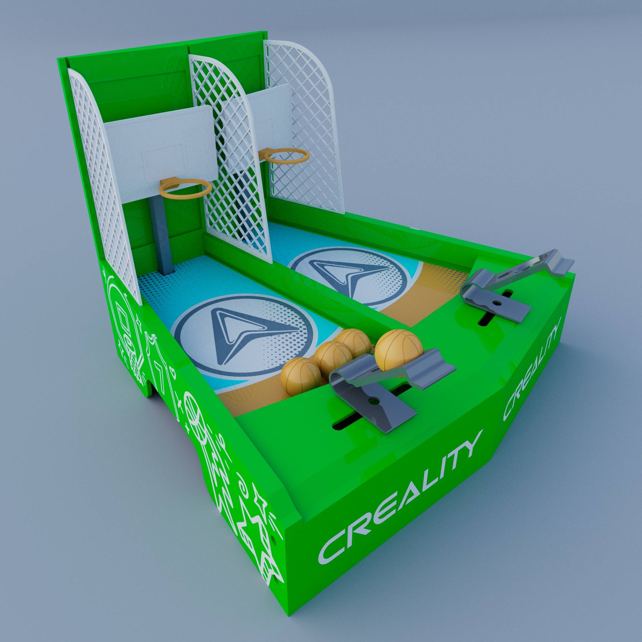 Two-player desktop basketball