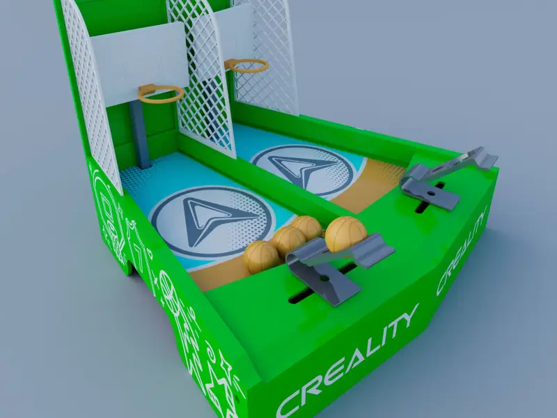 Two-player desktop basketball