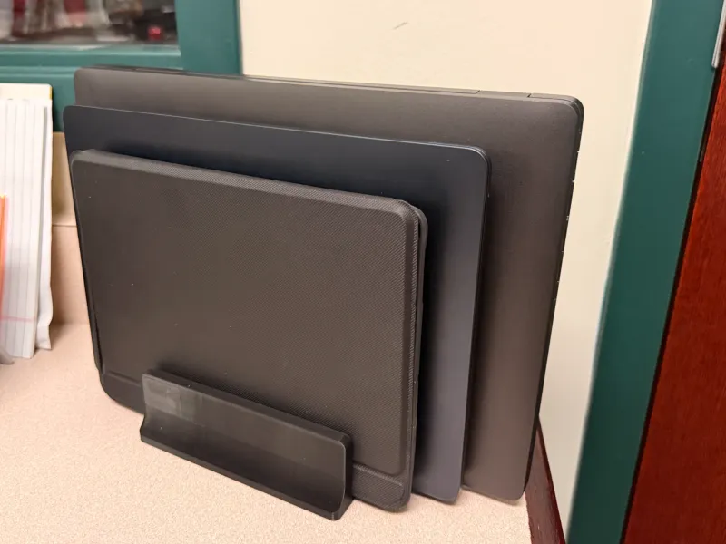 triple laptop stand