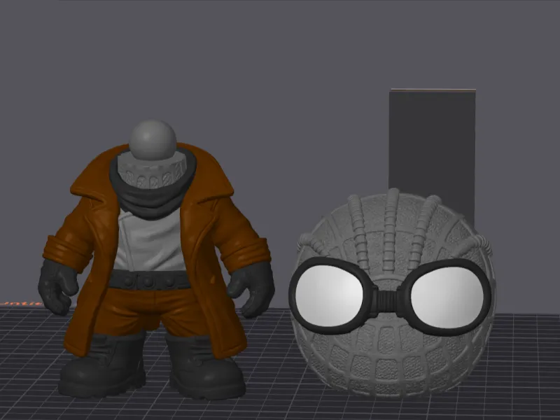 Spider-Man Noir Chibi - Design de Múltiplas Partes (Sem Necessidade de AMS)
