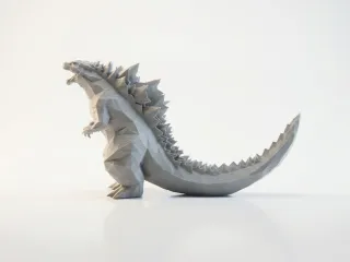 Low Poly Godzilla Figurine Movies & TV 3D Printable