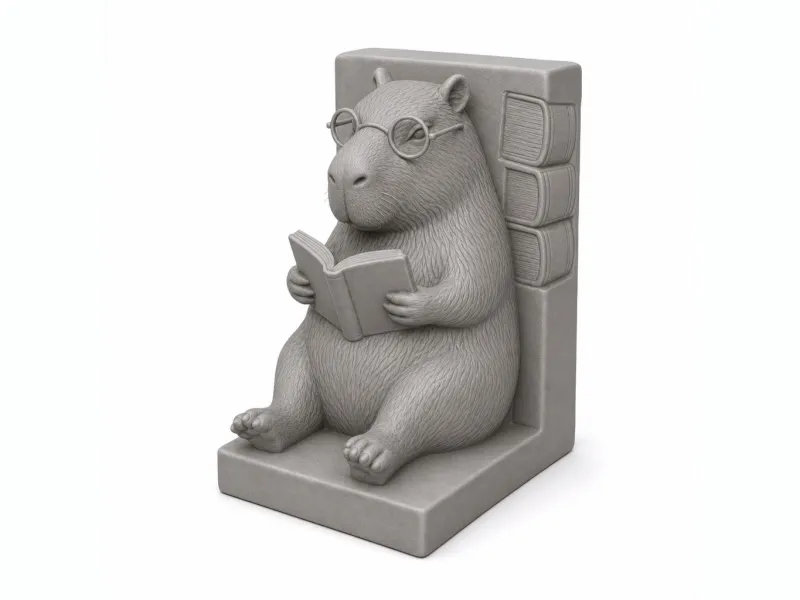 Suporte de Livros Capivara Leitora