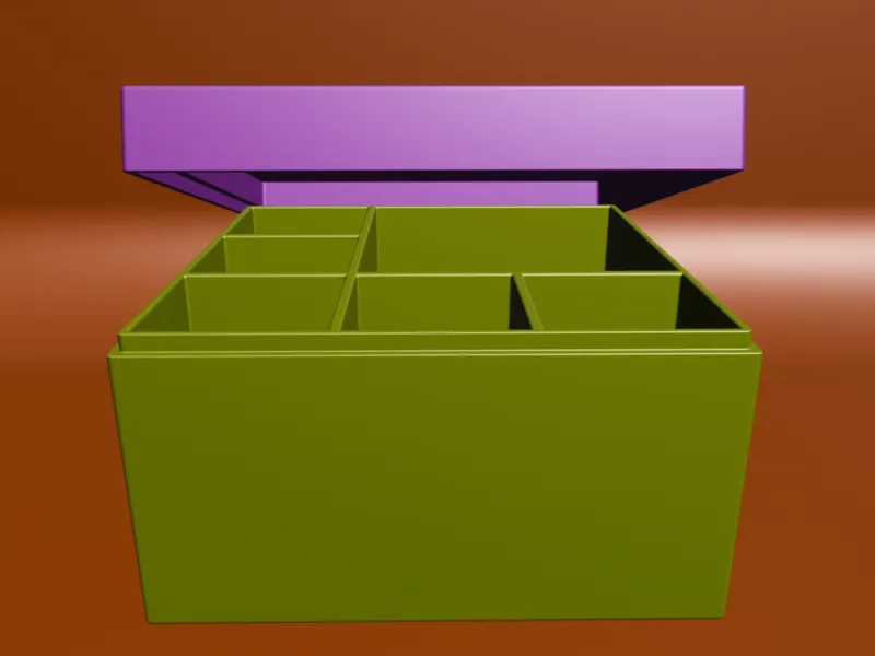 Hinged Tea Bag Organizer / Chest V3D ID-136