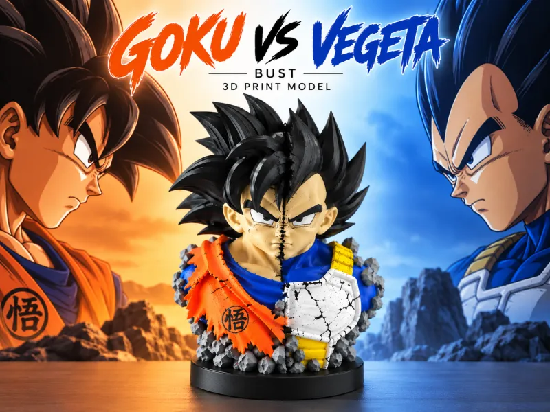 Эпический разделённый бюст ГОКУ против ВЕДЖЕТЫ Dragon Ball