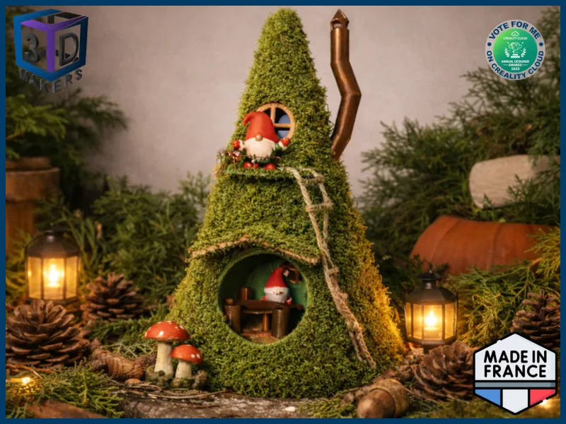 🧙‍♂️ Gnome House – Whimsical Fantasy Decoration