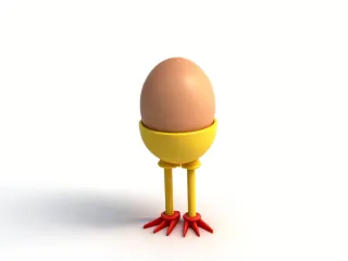 Tableware - Chick-shaped Egg Cup