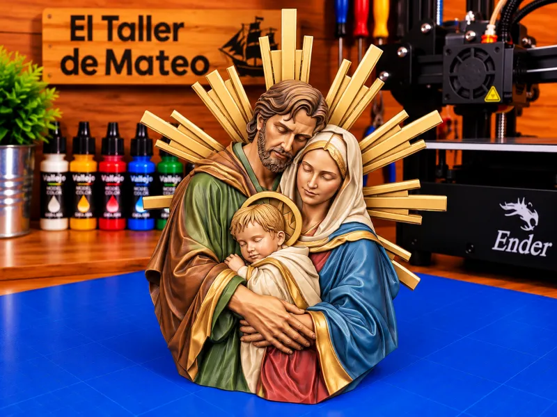 Sagrada Familia con Halo – El Taller de Mateo