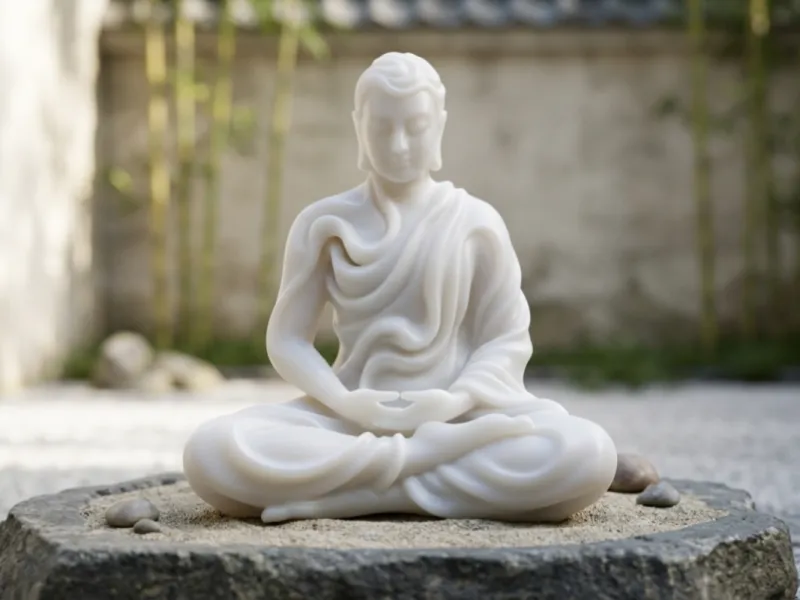 Zen Líquido: Figura Sentada Fluida