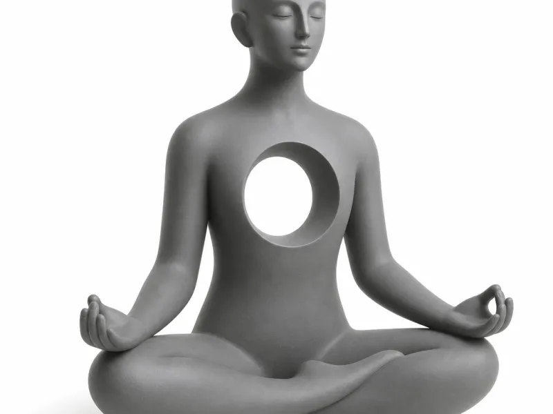 Meditating figure