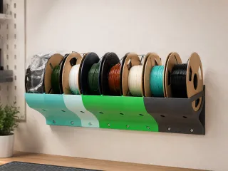 Spool holder, modular wall mounted