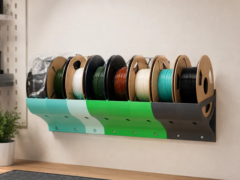 Spool holder, modular wall mounted