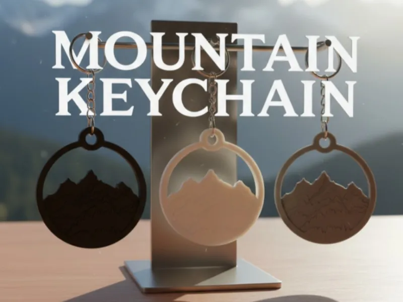 Mountain Keychain/Ornament