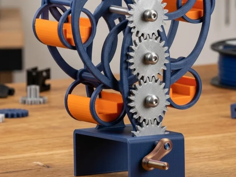 Mechanical Ferris Wheel - Gear-Driven Desktop Automata