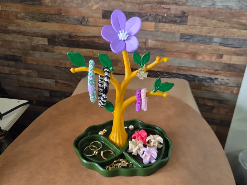 Organizador estilo árbol floral decoración