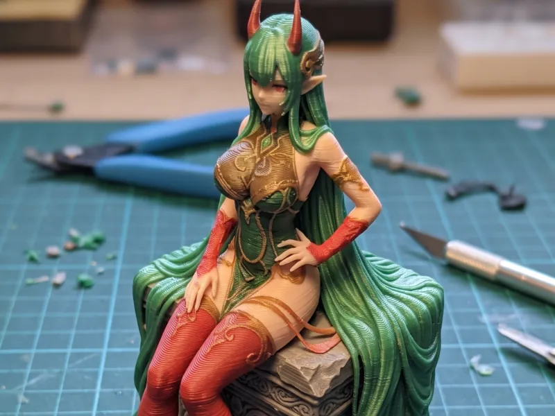 Shilve The Half Oni Elf Anime Figure Figurines