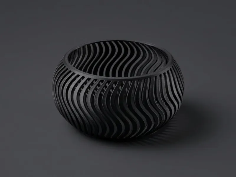 Scandi-Industrial decorative catchall bowl