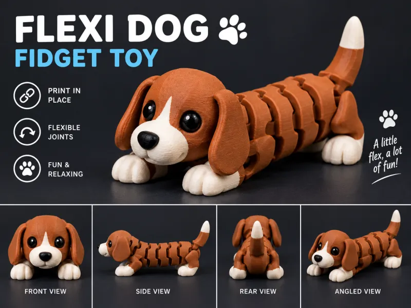 Flexi Dog Fidget Toy