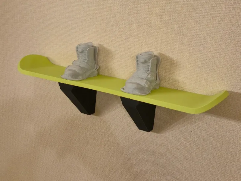 Snowboard Wall Shelf – Modular 3D Printed Wall Storage