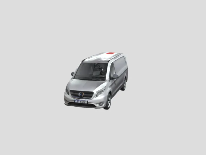 silver cargo van vito