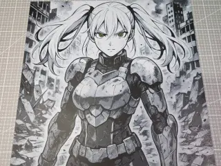 Girl Anime Futur Armor – Hueforge – 4 Colors