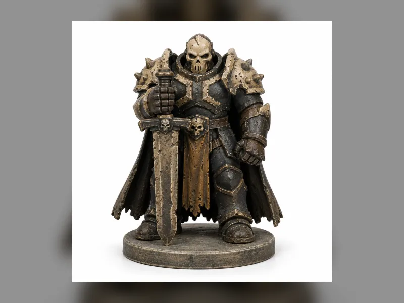 Bone Armored Champion Simple Skull Mask
