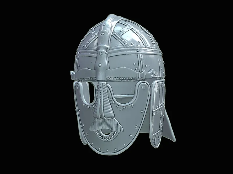 Sutton Face Guard Wearable Helmet STL – Anglo-Saxon 3D Print