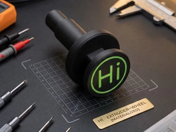 Creality Hi Rueda Extrusor Hi Logo
