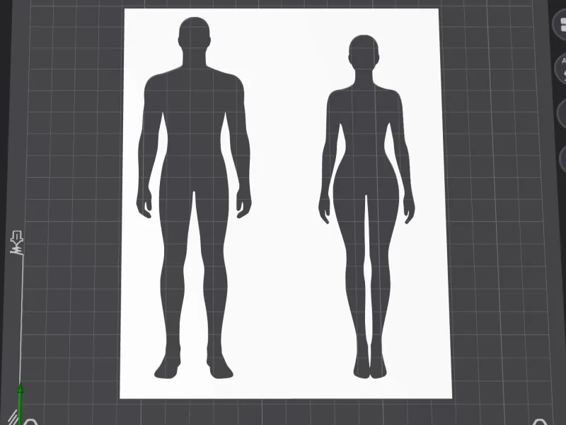body fashion stencil