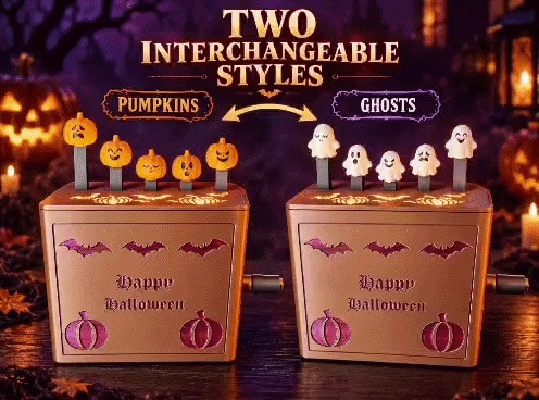 Halloween in Bewegung – Bewegliche Kürbis- & Geisterbox