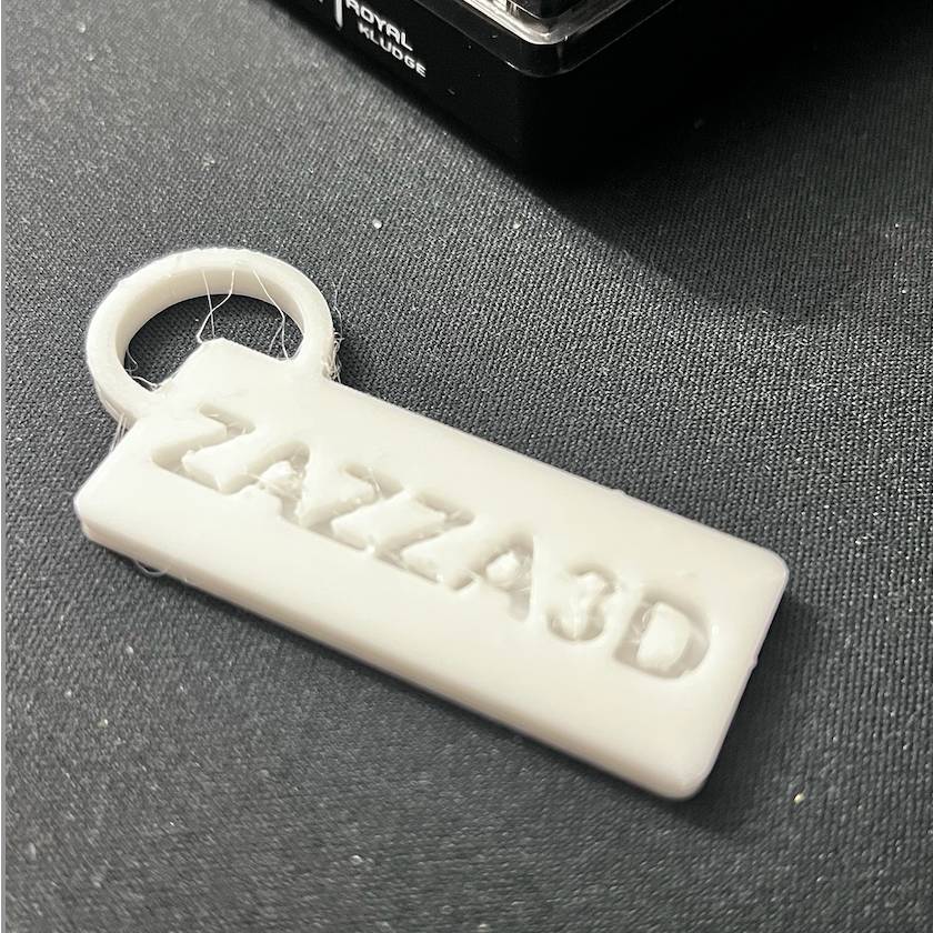 ZAZZA3D Custom Keychain for 3D Printing