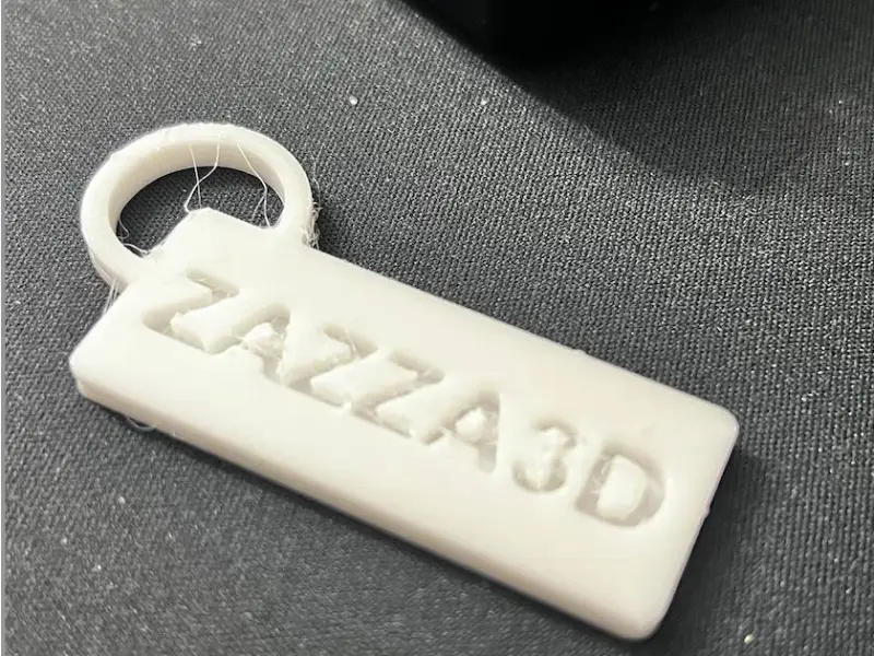 ZAZZA3D Custom Keychain for 3D Printing