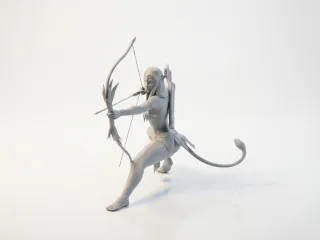 Elf Archer Figurine Fantasy 3D Printable