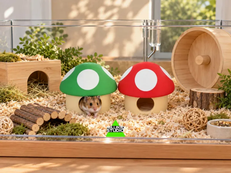 Casa para mascotas con forma de champiñón Super Mario Toadstool