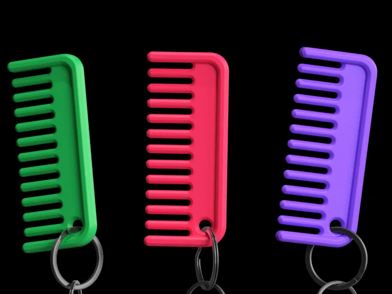 Miniature Keychain Comb